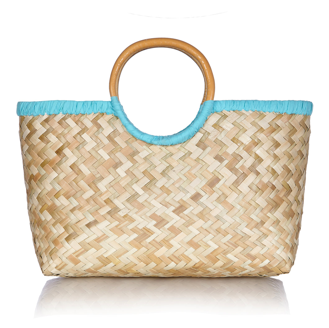 Island Life Basket in Blue Lagoon