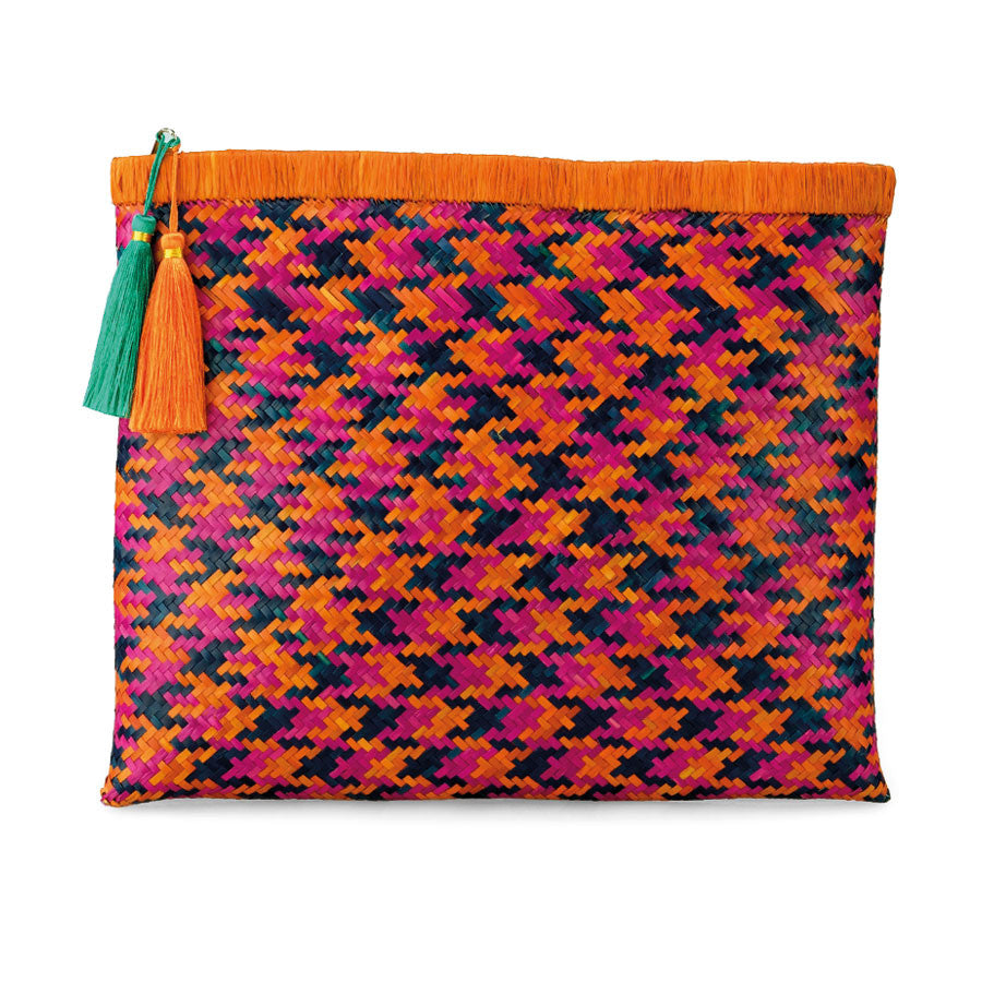 Beach Life Clutch in Bird of Paradise Orange