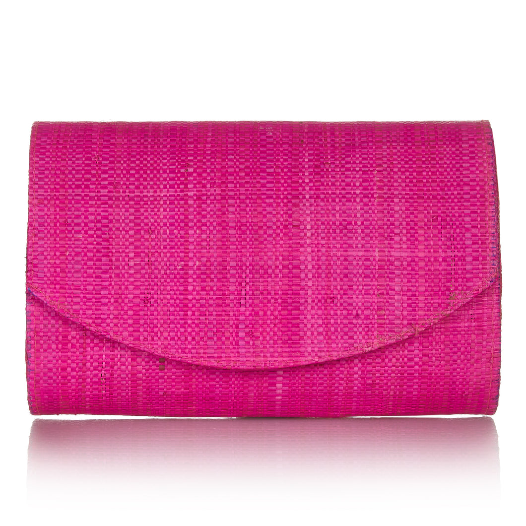 Sundown Clutch in Hibiscus Pink