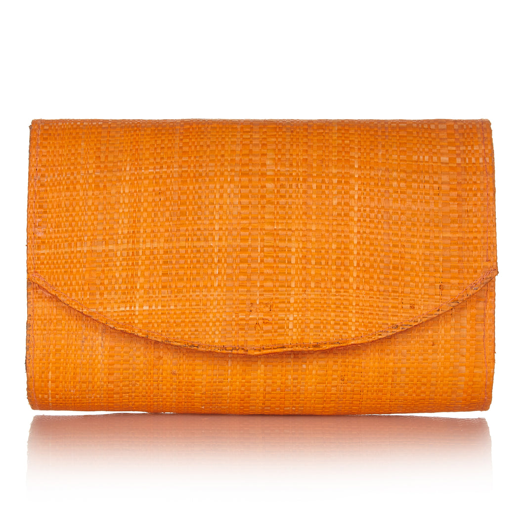 Sundown Clutch in Sunset Orange