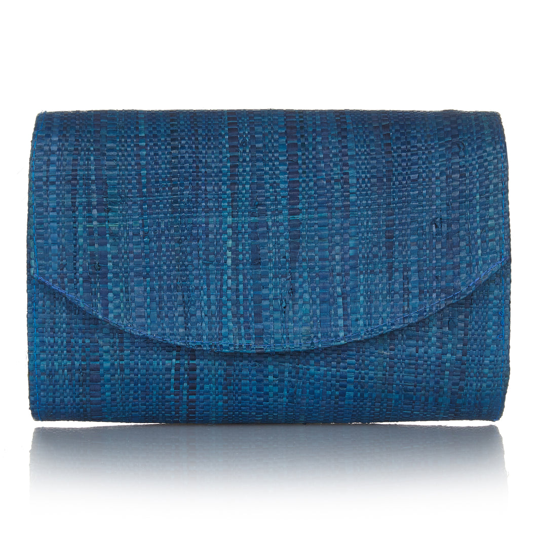 Sundown Clutch in Ocean Blue